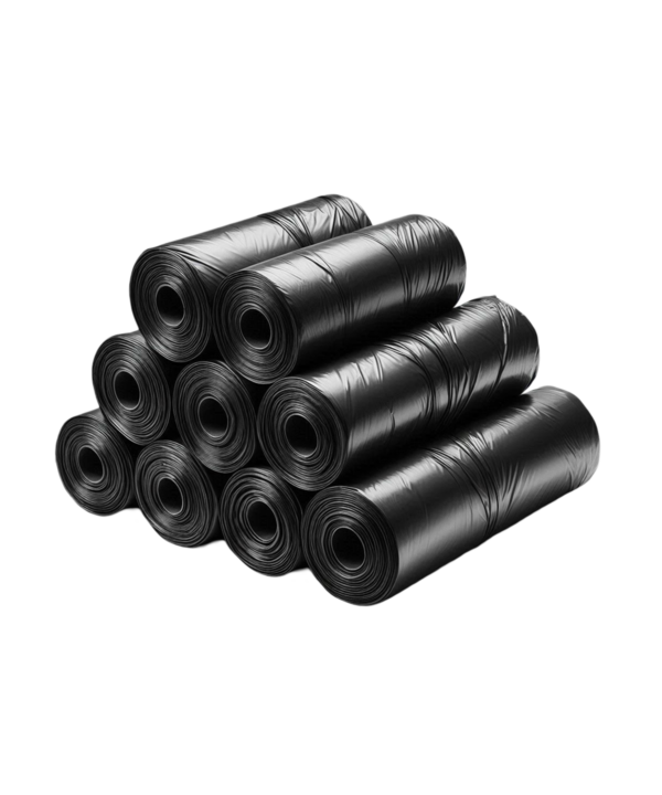 Degradable Roll Garbage bag, Black, 110 ltr, 10 pcs pr roll, 16 rolls pr box